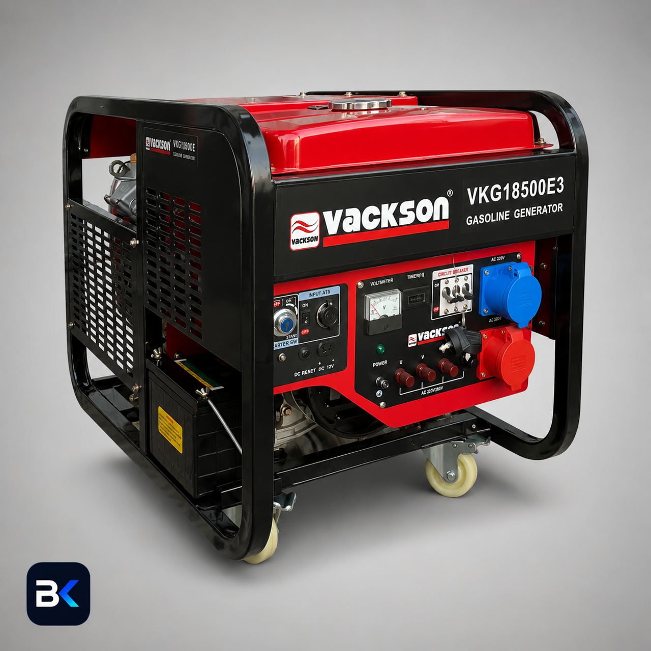 موتور برق واکسون 10.5 کیلووات مدل VACKSON VKG18500E3 تکفاز و سه فاز